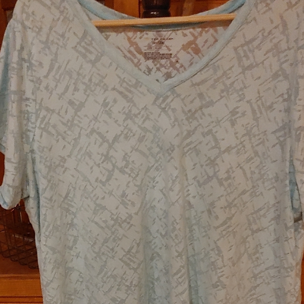 Tek Gear Light Blue V-Neck Top